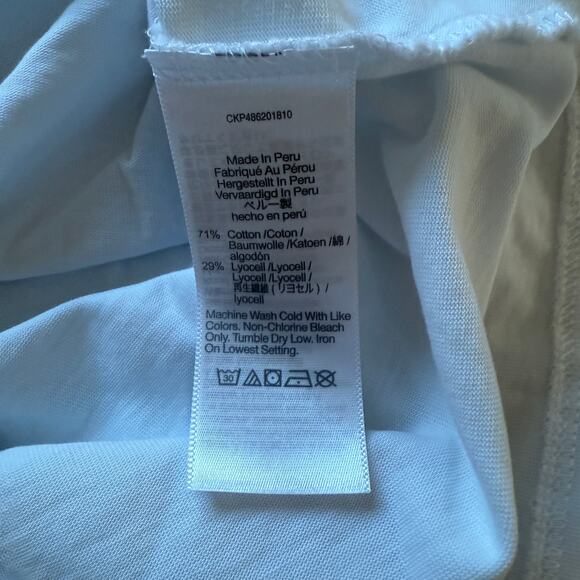 madewell structured muscle tee eyelet white nr246 women size x-small xs - Picture 9 of 9